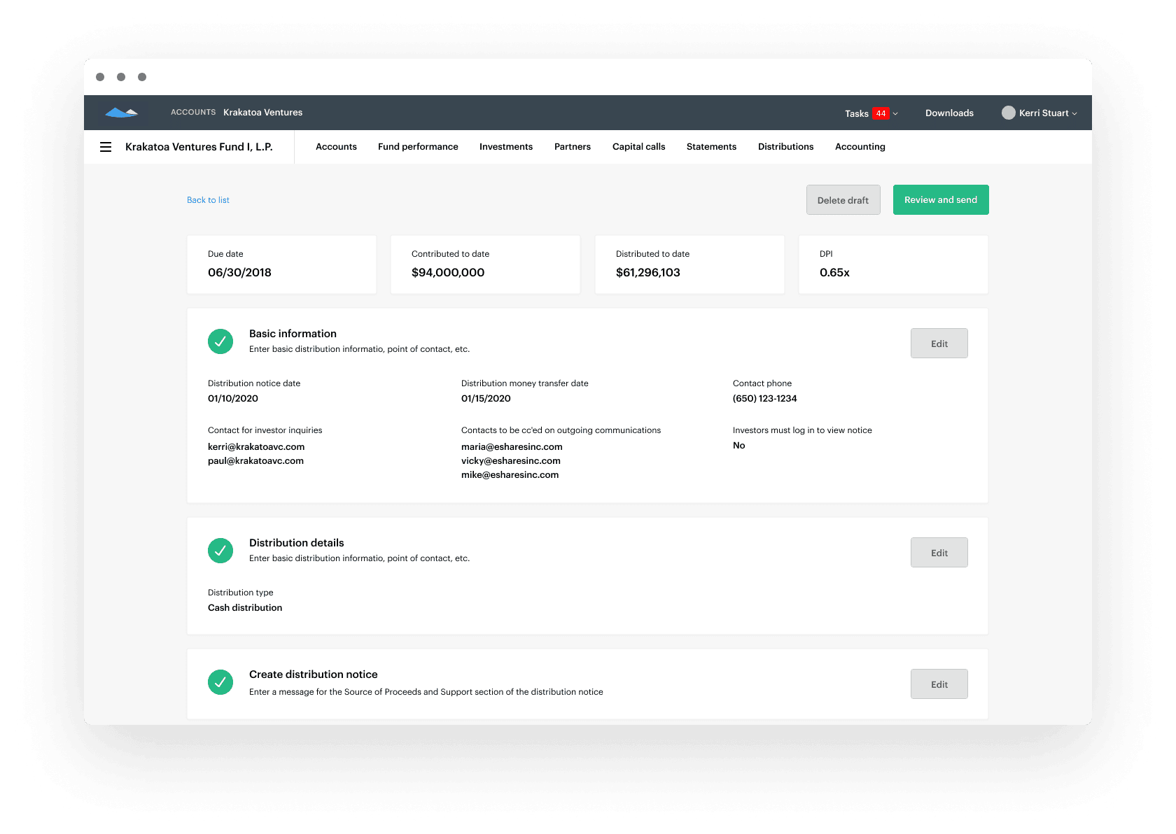 Capital Call Workflow